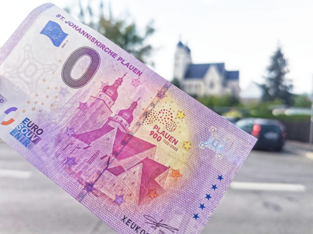 0 Euro Schein Plauen Nummer 1