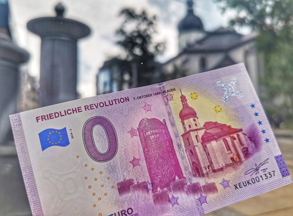 0 Euro Schein Plauen Nummer 2