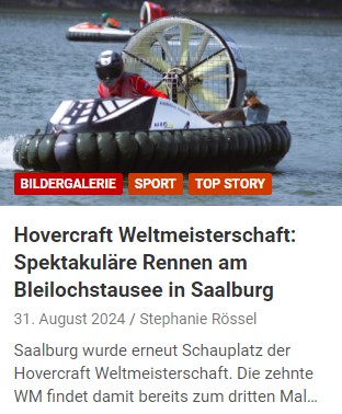 Artikel Hovercraft WM 2024 Saalburg