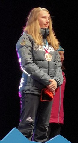 Nowak auf dem Podium