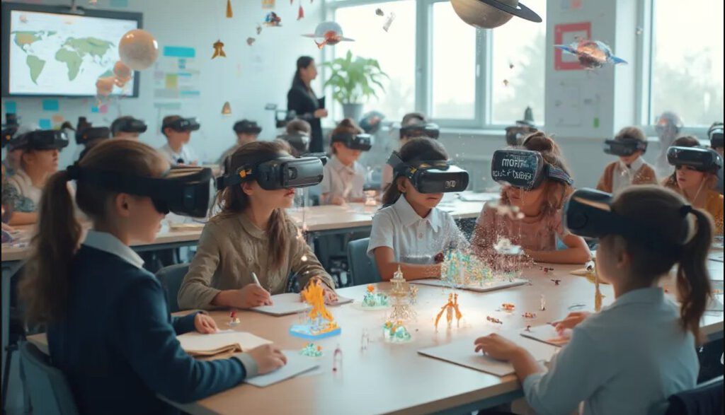 Schule mit VR-Brillen