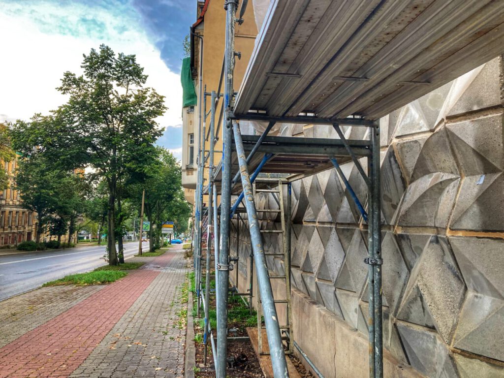 Mauer Friedensstraße Plauen