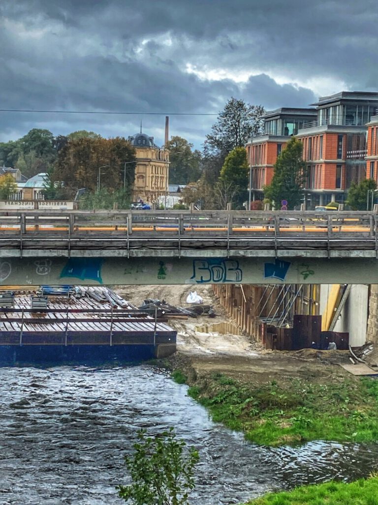 Neue Elsterbrücke Bau Plauen