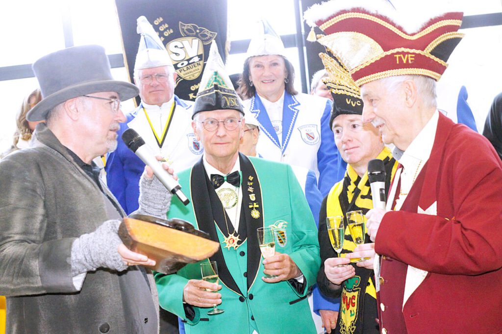 Faschingsauftakt Rathaussturm Plauen 2024