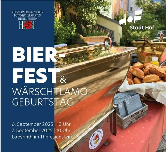 Flyer Bierfest Wärschtlamo Hof 2025